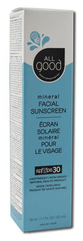 All Good Mineral Facial Sunscreen SPF 30 - 1.7 fl oz package