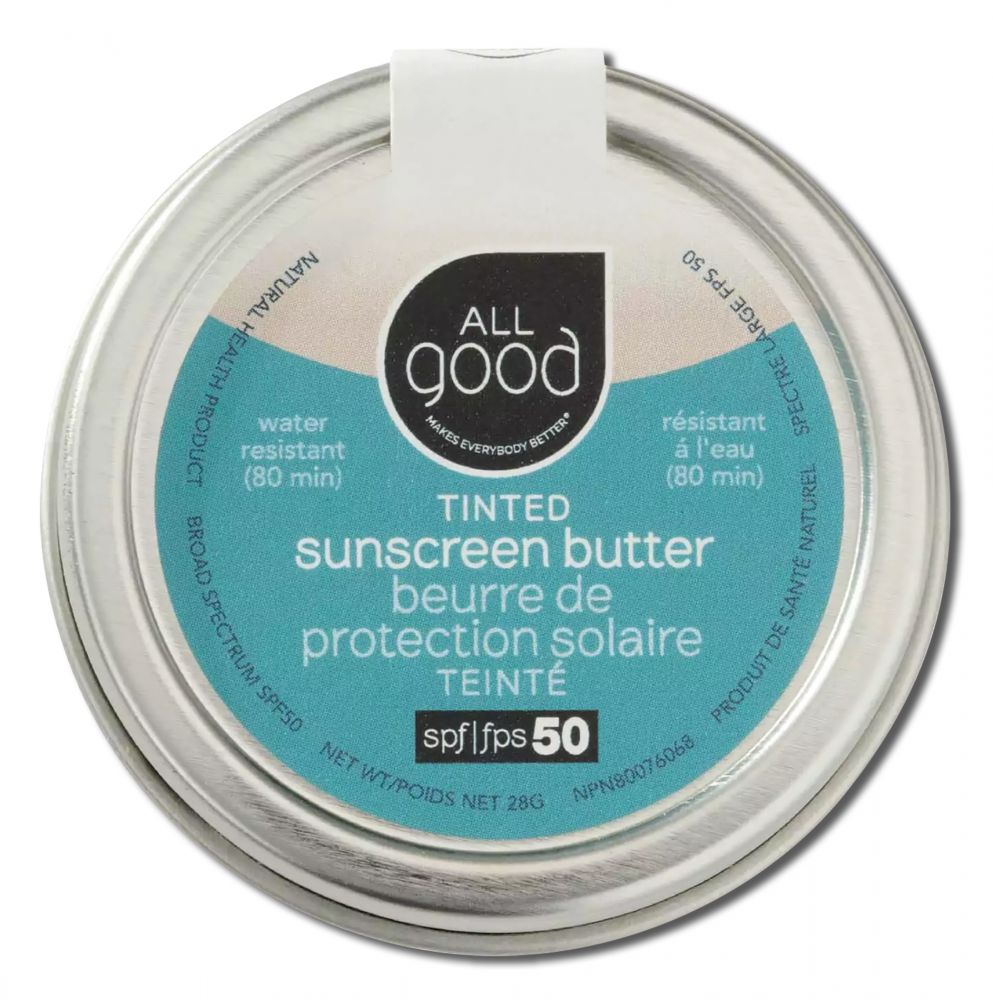 All Good Tinted Mineral Sunscreen Butter SPF 50 - 1 oz package