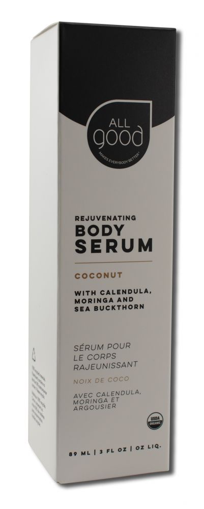 All Good Organic Body Serum, Coconut - 3 fl oz package