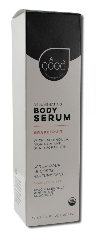 All Good Organic Body Serum, Grapefruit - 3 fl oz package