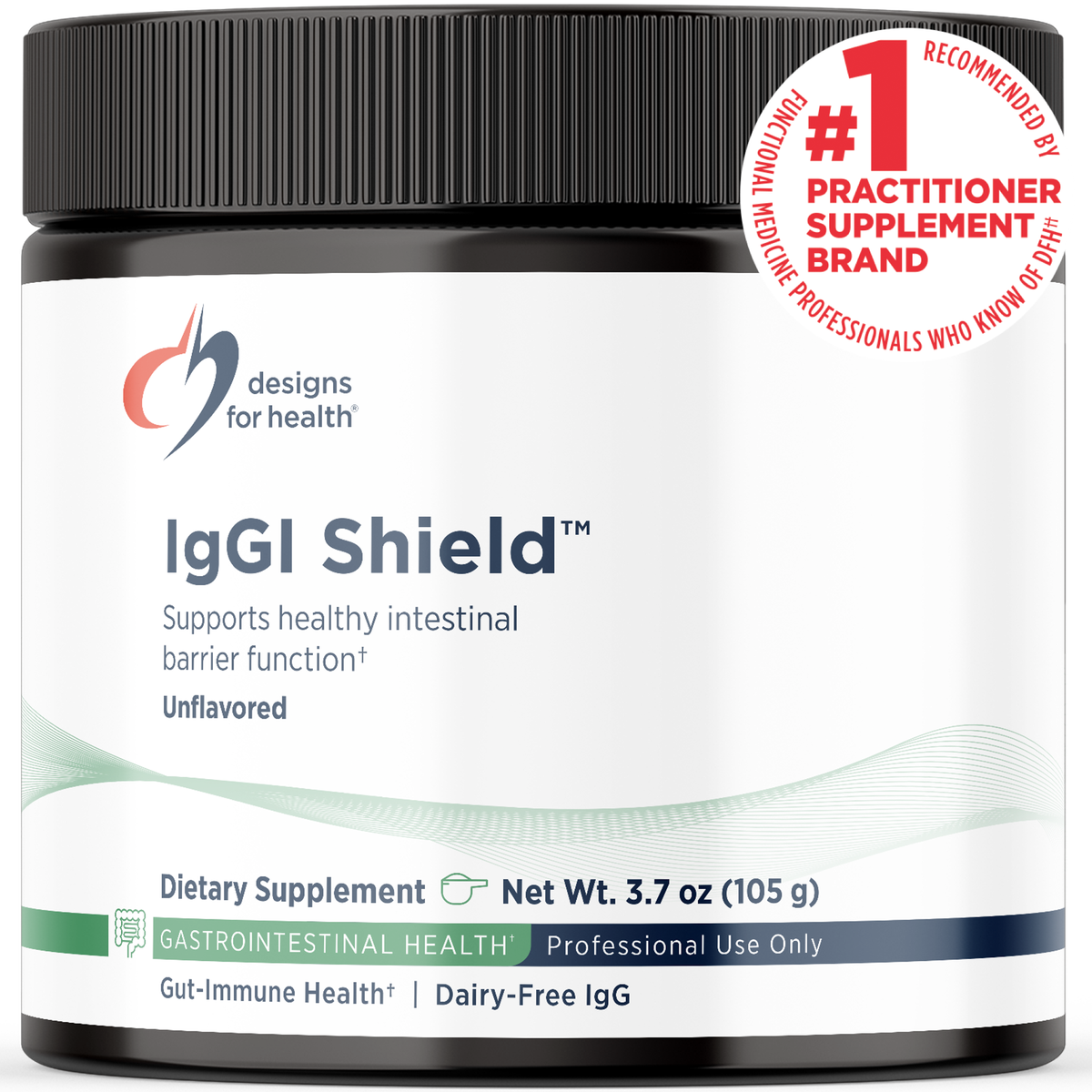 Designs for Health IgGI Shield 3.7 oz (105 g) front label