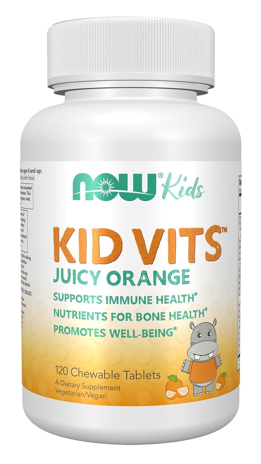 NOW Foods Kid Vits™ Juicy Orange - 120 Chewable Tablets front package image
