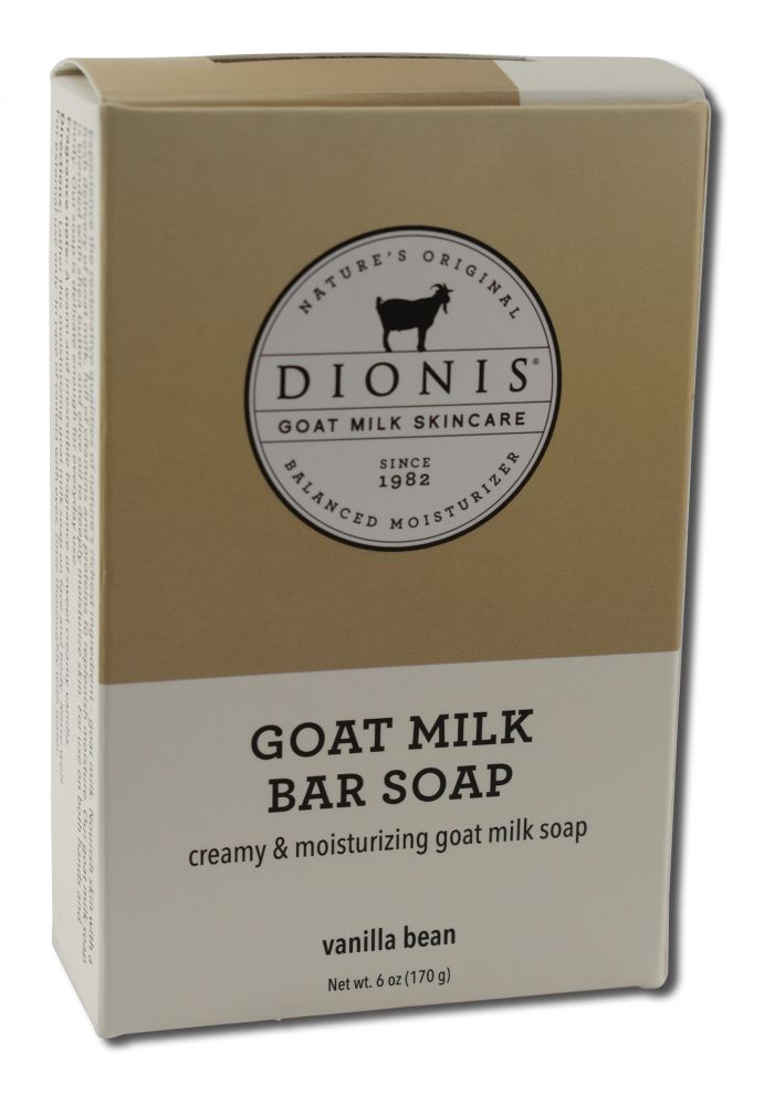 Dionis Vanilla Bean Goat Milk Bar Soap - 6 oz