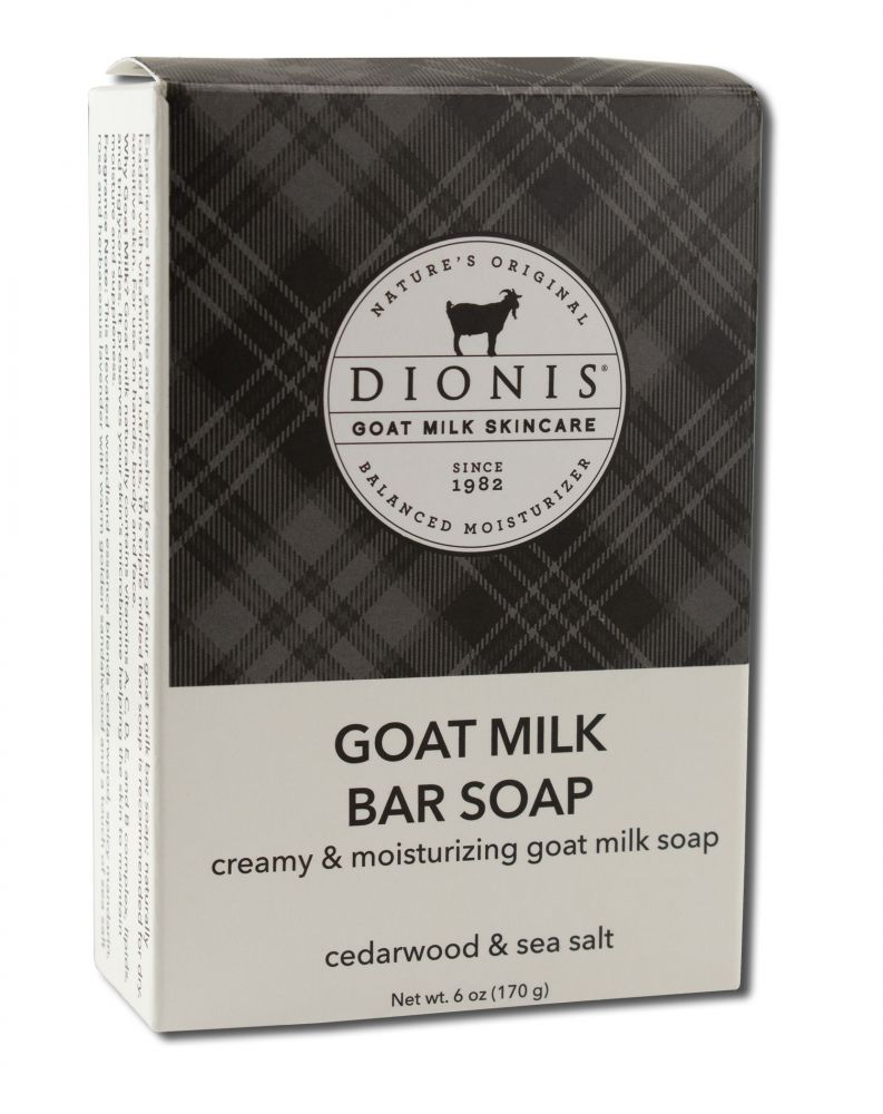 Dionis Cedarwood & Sea Salt Goat Milk Bar Soap - 6 oz