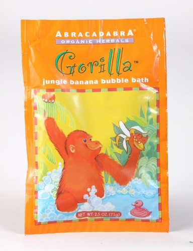 Abracadabra Gorilla Jungle Banana Bubble Bath – 2.5 oz Packet package