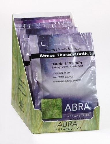 Abra Therapeutics Stress Therapy Mineral Bath 3 oz Packet supplier packaging; listing is for one packet