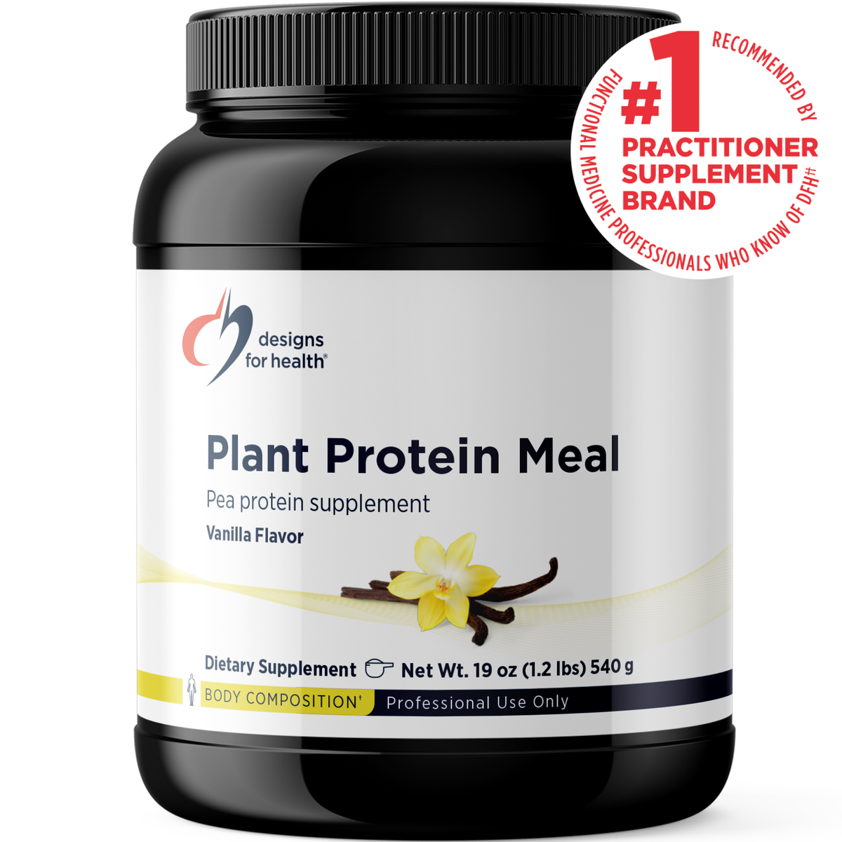 Designs for Health Plant Protein Meal 540 g front label