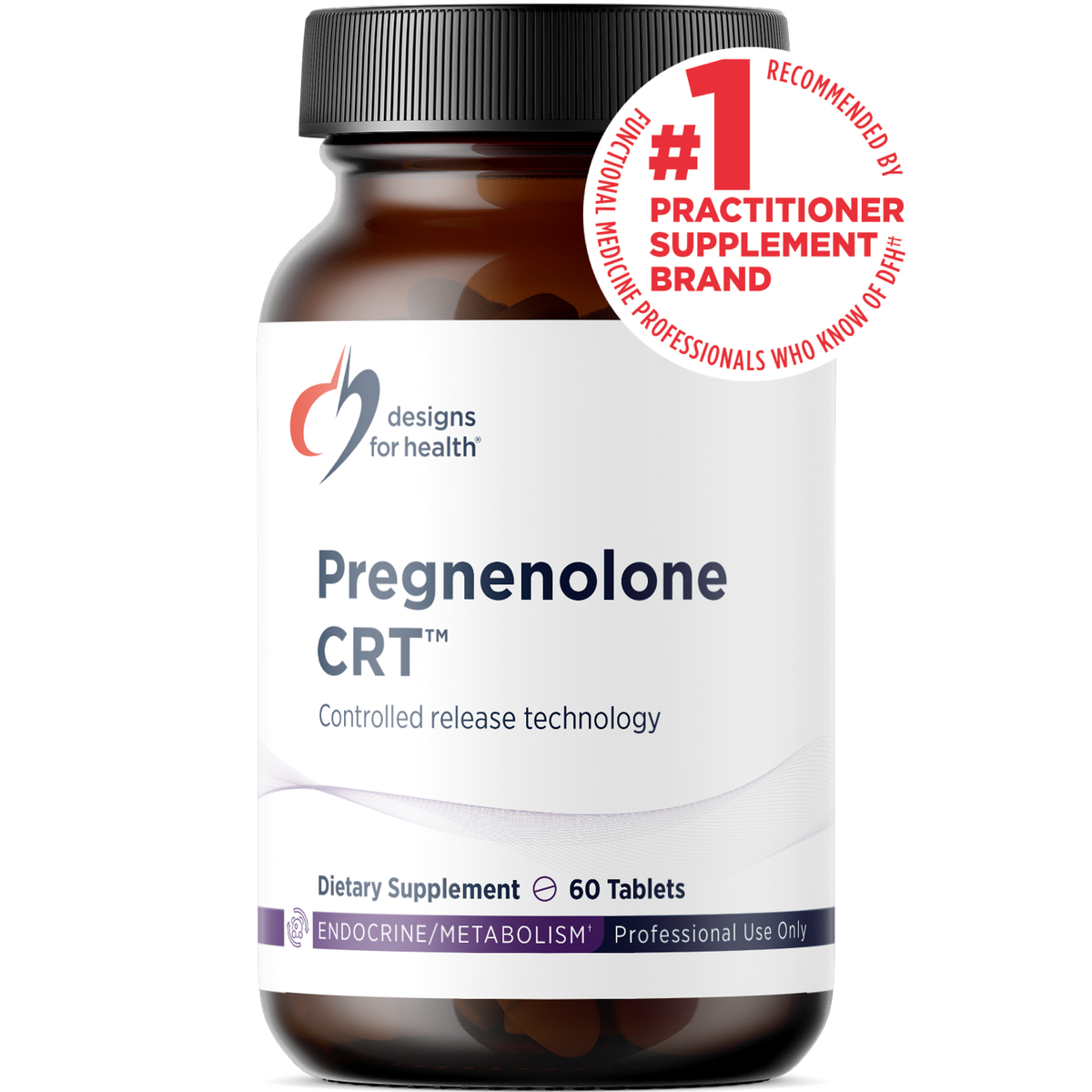 Designs for Health Pregnenolone CRT 60 tablets front label