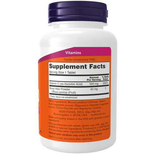 NOW Foods Vitamin C-500 250 Tablets