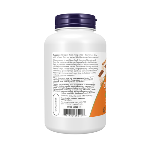 NOW Foods Glucomannan 575 mg 180 VCaps