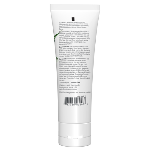 Now Solutions Vitamin C & Oryza Sativa Gentle Scrub 4 oz