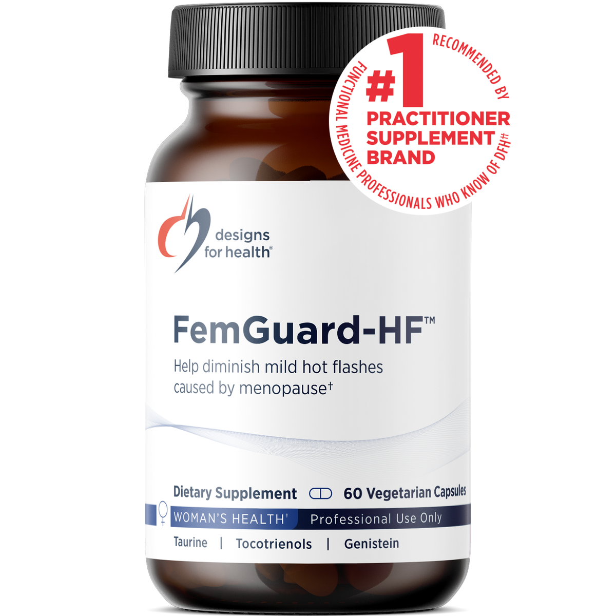 Designs for Health FemGuard-HF 60 capsules front label