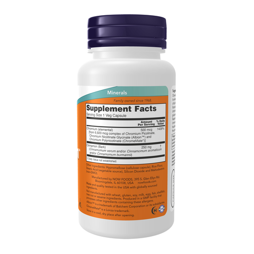 NOW Foods Tri-Chromium with Cinnamon 90 Capsules