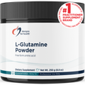 Designs for Health L-Glutamine Powder 250 g (8.8 oz) powder front label