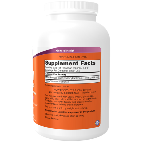 NOW Foods MSM Powder 1 lb
