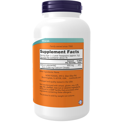 NOW Foods Calcium Citrate Pure Powder 8 oz