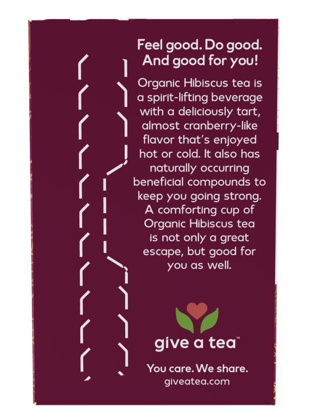 NOW Give A Tea Hibiscus Tea Organic 24 Bags