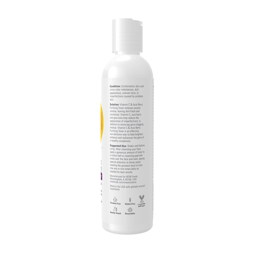 NOW Solutions Vitamin C Acai Berry Purifying Facial Toner 8 oz
