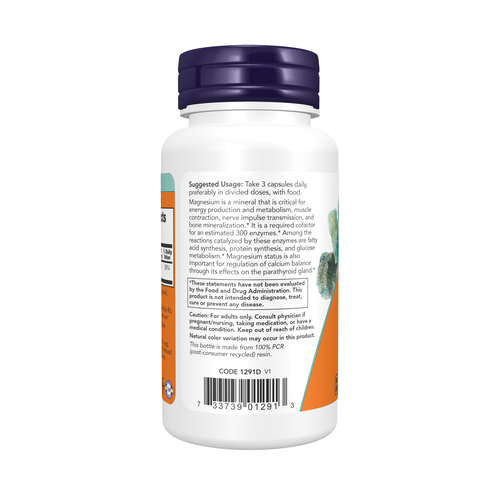 NOW Foods Magnesium Citrate 60 Veg Capsules