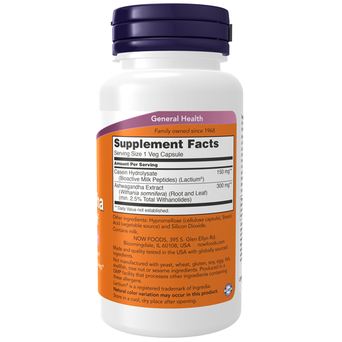 NOW Foods Ashwagandha KSM-66 60 Veg Capsules