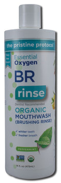 Essential Oxygen BR Organic Mouthwash & Brushing Rinse, Peppermint 16 fl oz package