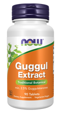 NOW Foods Guggul Extract - 90 Tablets front package image
