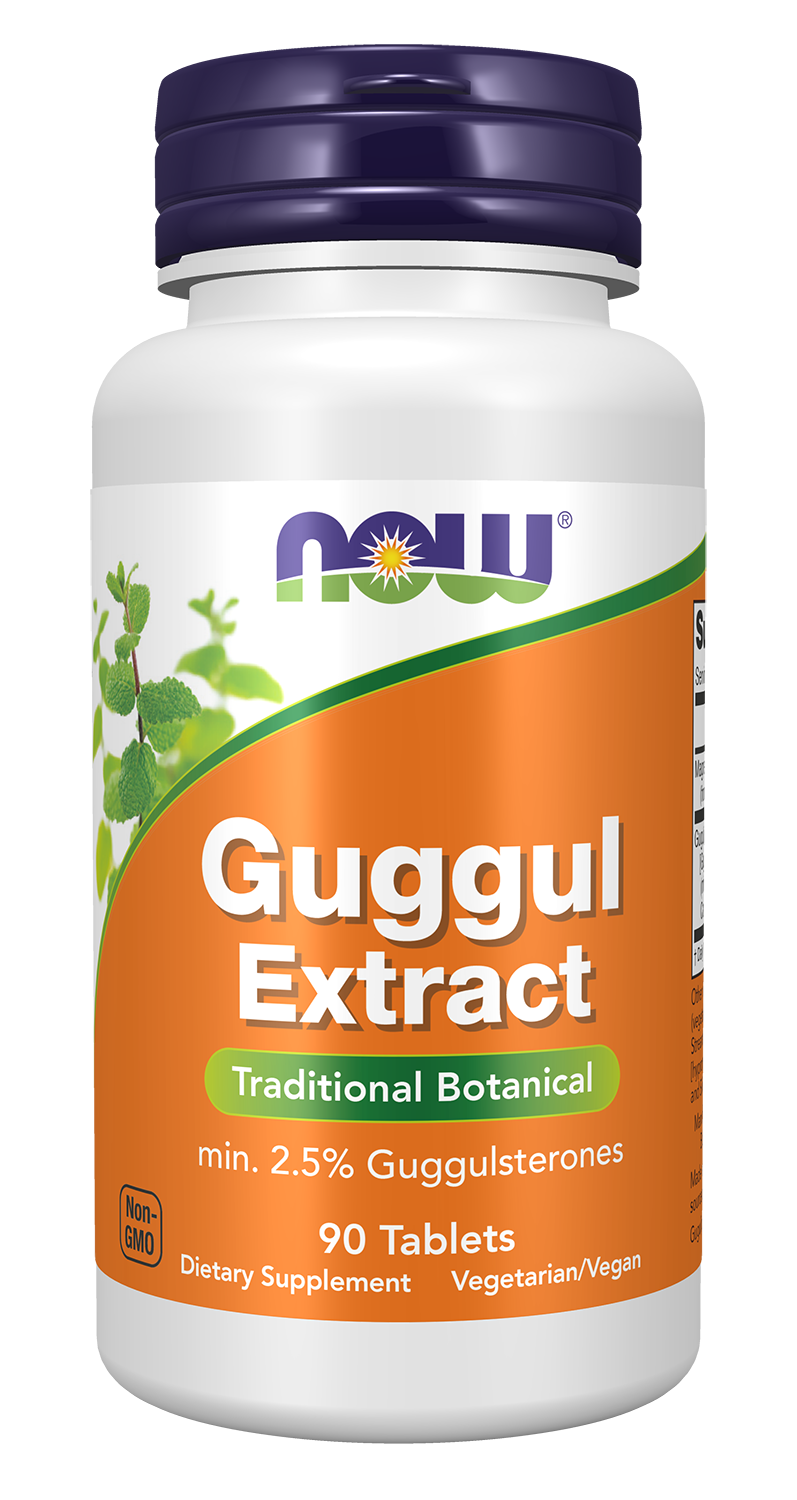 NOW Foods Guggul Extract - 90 Tablets front package image