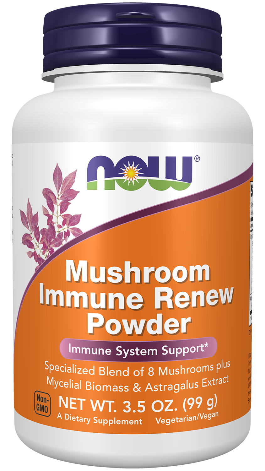 NOW Foods Mushroom Immune Renew Powder - 3.5 oz. front package image