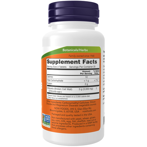 NOW Foods Chlorella 1,000 mg 60 Tablets