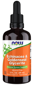 NOW Foods Echinacea & Goldenseal Glycerite - 2 oz. front package image