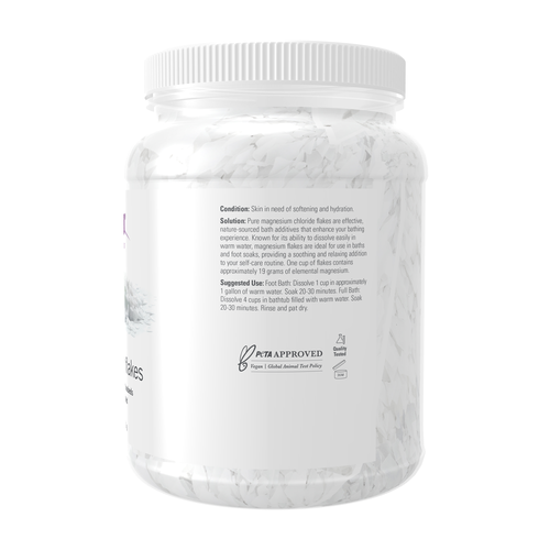 NOW Solutions Magnesium Flakes 54 oz | Bulk Bath Soak