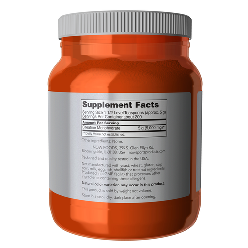 NOW Sports Creatine Monohydrate Powder 2.2 lbs