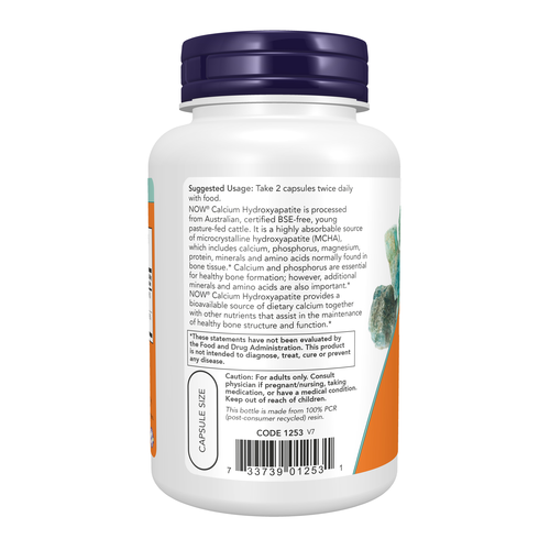 NOW Foods Calcium Hydroxyapatite 120 Capsules