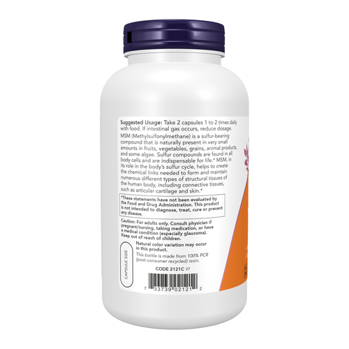 NOW Foods MSM 1000 mg 240 VCaps
