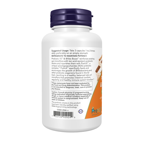 NOW Foods Probiotic-10 & Bifido Boost 90 Veg Capsules