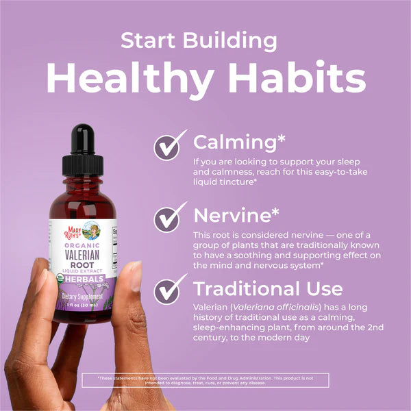 MaryRuth's Organic Valerian Root Liquid Drops 1 oz product image 5