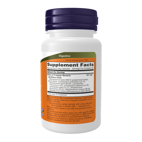 NOW Foods Professional GI Probiotic 60 Veg Capsules product image 2