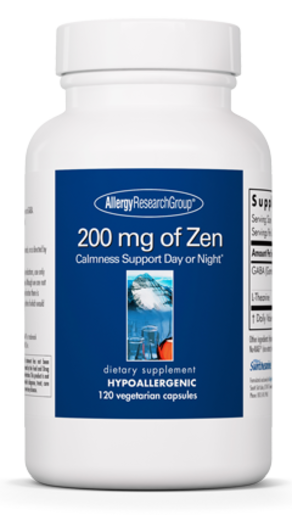 Allergy Research Group 200 mg of Zen 120 Vegetarian Capsules