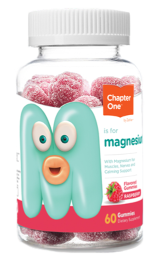 Zahler Chapter One Magnesium Raspberry - 60 Gummies bottle and packaging