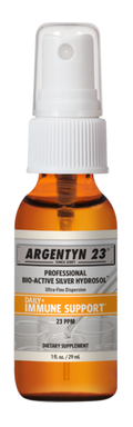 Argentyn 23 Bio-Active Silver Hydrosol 23 ppm Travel Size Fine Mist Spray 1 fl oz product packaging