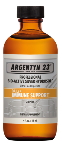 Argentyn 23 Bio-Active Silver Hydrosol 23 ppm Screw Top 4 fl oz product packaging