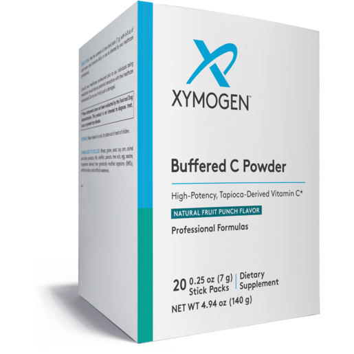 XYMOGEN Buffered C Powder Fruit Punch - 20 Servings product packaging