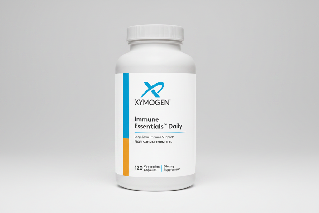 Xymogen Immune Essentials Daily supplement bottle on a white background