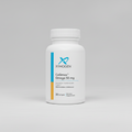 Xymogen CoQmax Omega 50 mg dietary supplement bottle on a white background