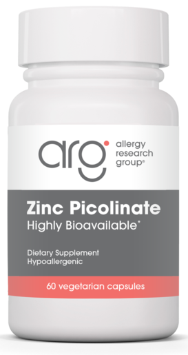 Allergy Research Group Zinc Picolinate 60 Vegetarian Capsules