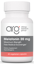 Allergy Research Group Melatonin 20 mg 60 Vegetarian Capsules
