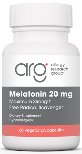 Allergy Research Group Melatonin 20 mg 60 Vegetarian Capsules