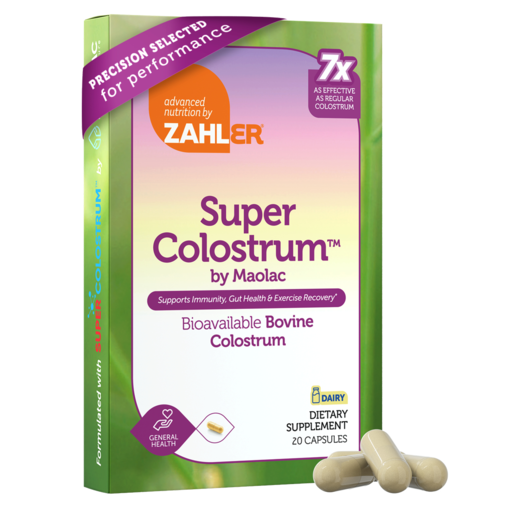Zahler Super Colostrum - 20 Capsules bottle and packaging