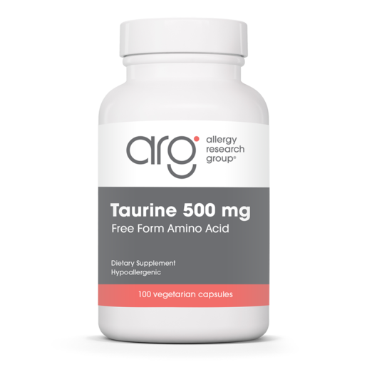 Allergy Research Group Taurine 500 mg 100 Vegetarian Capsules