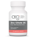 Allergy Research Group Zinc Citrate 25 mg 60 Vegetarian Capsules
